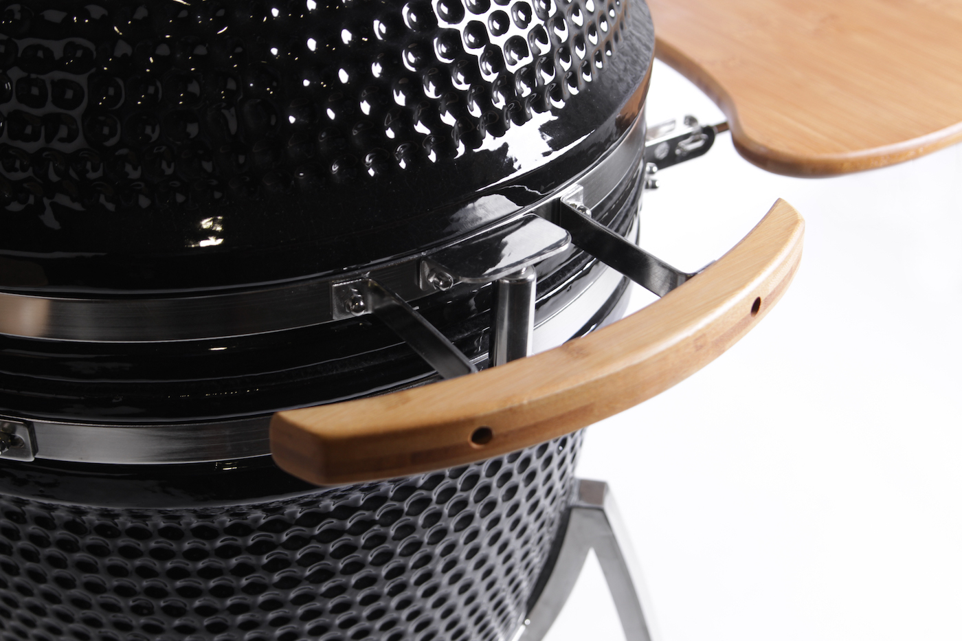 Rockpool Black 6B + 23” Kamado Smoker : Designer Outdoor Kitchen BBQ Package Inc Wok Burner, Fridge, Sink, Rotisserie & BBQ Covers