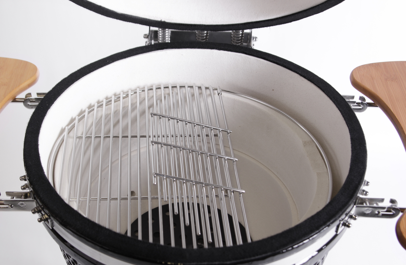Rockpool Black 6B + 23” Kamado Smoker : Designer Outdoor Kitchen BBQ Package Inc Wok Burner, Fridge, Sink, Rotisserie & BBQ Covers