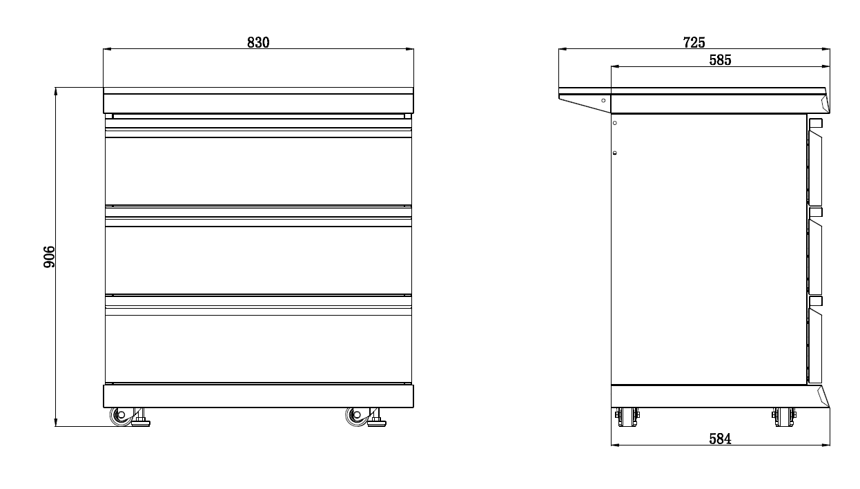 Kingsley 6-Burner Outdoor BBQ Kitchen + 23” Smoker Module: Black Stainless Steel, Stone Bench, Fridge, Sink, Height Adjustable, Rotisserie with BBQ Cover
