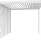 Aluminum Louvered Wall, Side Shade Privacy Screen Panel Suitable for GazeboMate Pergola Gazebo only. Pergola NOT Included. (White)