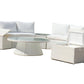 KABUL HALF MOON SOFA SET Aluminium Outdoor Lounge Setting — Black or White