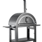 Grill King 30 Inch Charcoal Pizza Oven Outdoor In Black Stainless Steel Artisan Wood-Fired Charcoal Pizza Bread Oven BBQ Grill