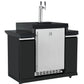 118L Kegerator Suits Grill King BBQ Kitchens Inc Stainless Steel Cabinetery, Stone Bench, Adjustable Legs & Castor Wheels