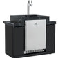 118L Kegerator Suits Grill King BBQ Kitchens Inc Stainless Steel Cabinetery, Stone Bench, Adjustable Legs & Castor Wheels