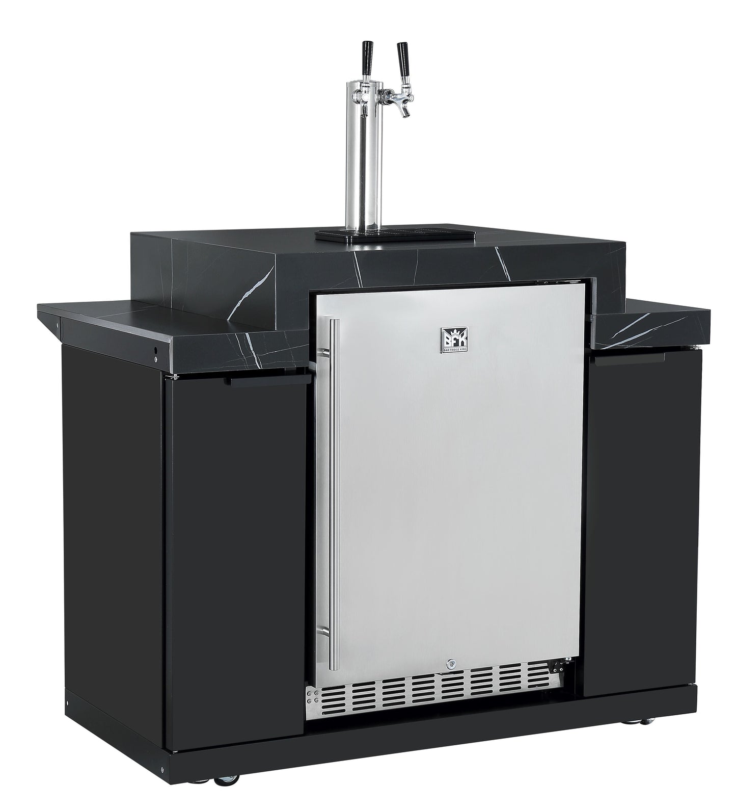 KEGERATOR/BEER DISPENSER MACHINE + STORAGE MODULE SUITABLE FOR ROCKPOOL BLACK  BBQ KITCHEN SERIES