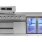 4B + Wok 304 Stainless BBQ Kitchen: 304 Steel, 1DR Fridge & 2DR Sink – Click & Collect in VIC, NSW, QLD