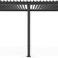 GazeboMate Aluminum Louvre Gazebo Pergola 3.6M x 7.2M Black/White Click & Collect