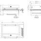 Grill King 4 Burner Drop In Flat Hood BBQ | 304 Grade Designer Stainless Steel Drop In Unit