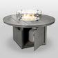 ARI Outdoor Designer Round Gas Fire Pit Table in 304 SS, White Aluminium Powder Coated | Pre Order