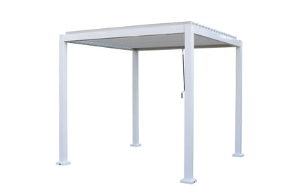 test rey 1 GazeboMate Aluminum Black Louvre Gazebo 3M x 4M