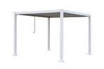 GazeboMate Aluminum White Louvre Gazebo 3M x 3M