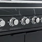 Rockpool Black 6B + 118L Kegerator : Designer Outdoor Kitchen BBQ Package Inc Wok Burner, Fridge, Sink, Rotisserie & BBQ Covers.