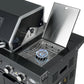 Rockpool Black 6B + 118L Kegerator : Designer Outdoor Kitchen BBQ Package Inc Wok Burner, Fridge, Sink, Rotisserie & BBQ Covers.