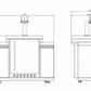 KEGERATOR/BEER DISPENSER MACHINE + STORAGE MODULE SUITABLE FOR ROCKPOOL BLACK  BBQ KITCHEN SERIES