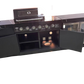 Rockpool Black XL 4B Outdoor Kitchen BBQ Package Black Stone + Black Doors