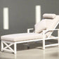 Sunlounge Pro: White Aluminium Executive Edition