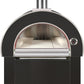 Grill King Charcoal Pizza Oven Outdoor In Black Stainless Steel Artisan Wood-Fired Charcoal Pizza Bread Oven BBQ Grill